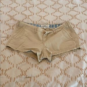 Khaki Abercrombie and Fitch shorts